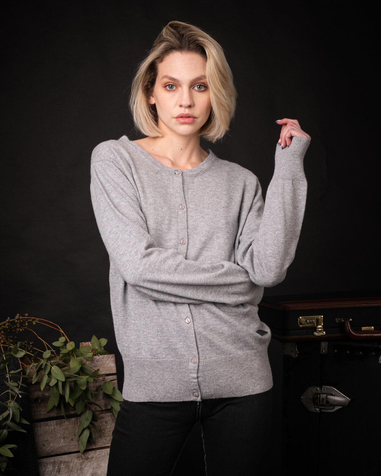 Cardigan Manila / Gris Medio