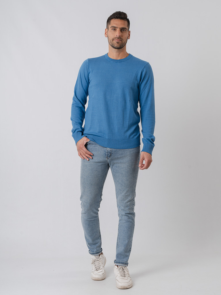 Sweater Mil&aacute;n / Celeste