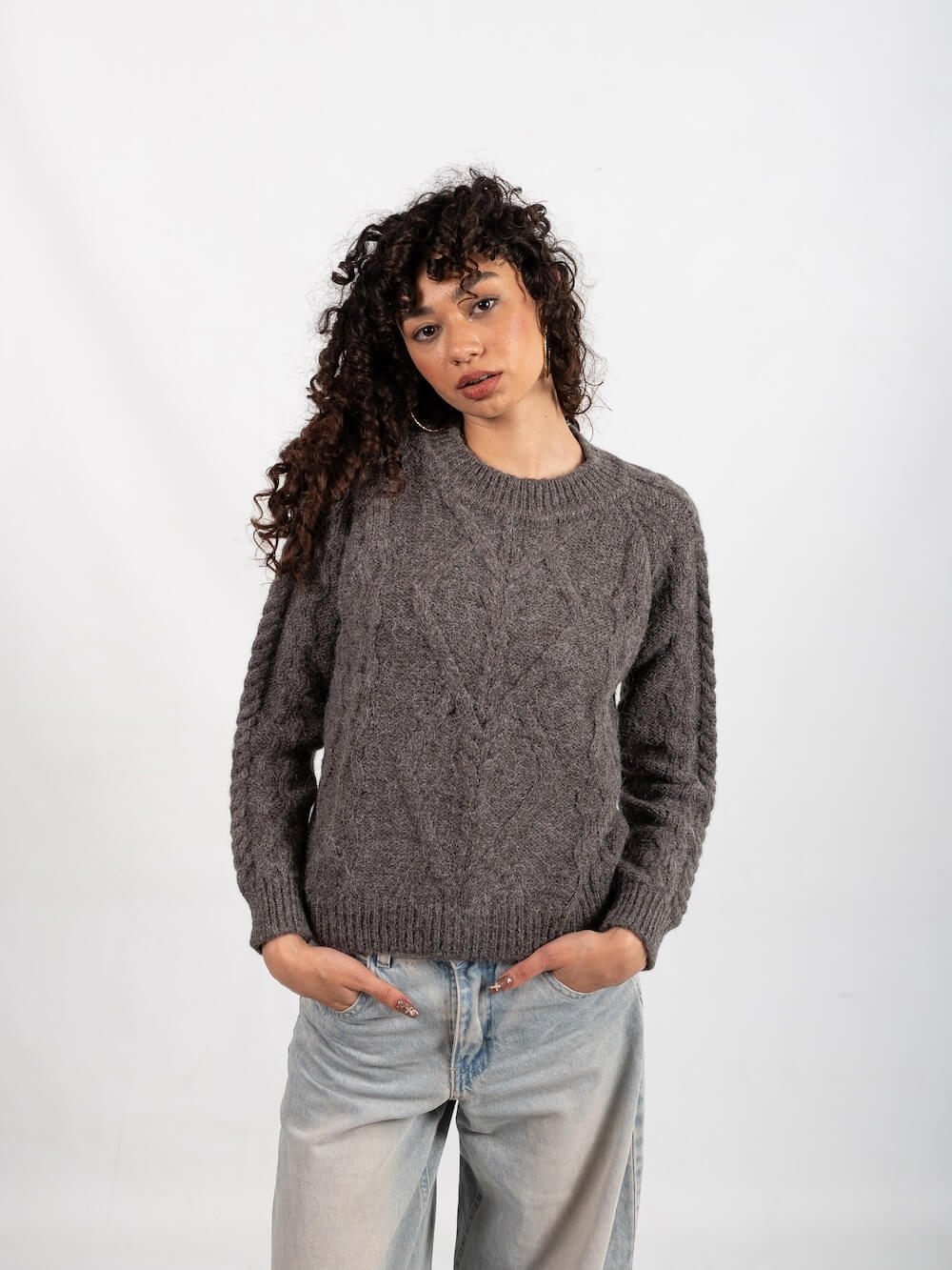 Sweater Crosa / Gris topo